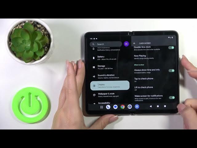 Video thumbnail for How to Turn On Always On Display on GOOGLE Pixel Fold - Enable AOD