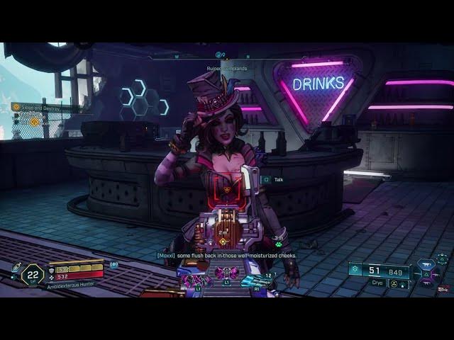 Video thumbnail for Borderlands 4 - Siege and Destroy: Talk with Moxxi and Follow Zane | Vex Meets Sophia Gameplay