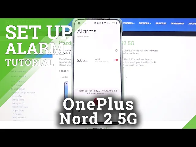 Video thumbnail for How to Add Alarm Clock on OnePlus Nord 2 – Schedule Alarms
