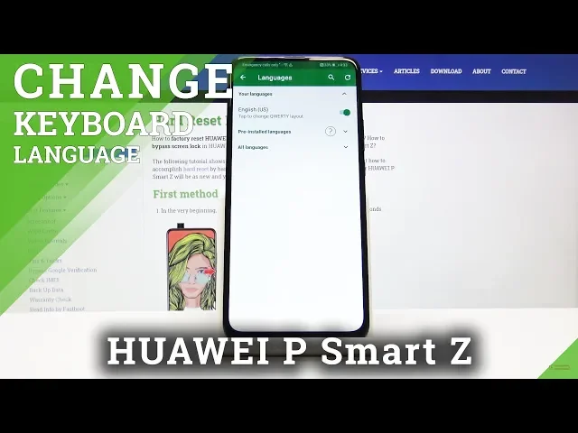 Video thumbnail for How to Change Keyboard Language in HUAWEI P Smart Z – Simple Instructions