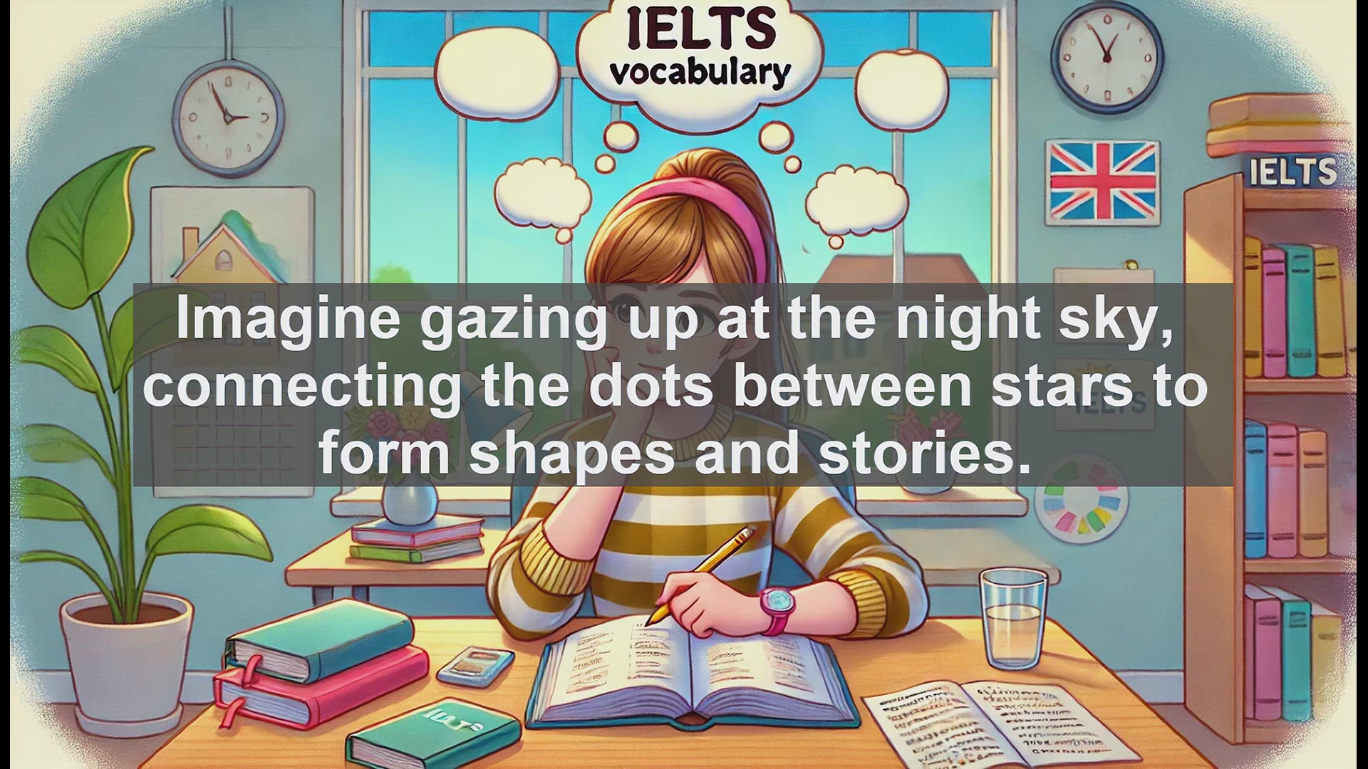 'Video thumbnail for 5000 Must Know IELTS 8.0 Vocabulary - Constellations: Celestial Patterns in the Night Sky'
