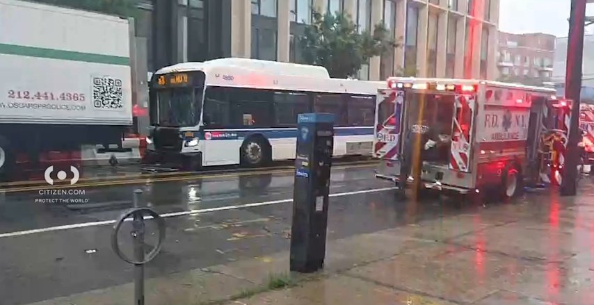 Video thumbnail for 15 people injured after crash between MTA bus and truck in Gravesend