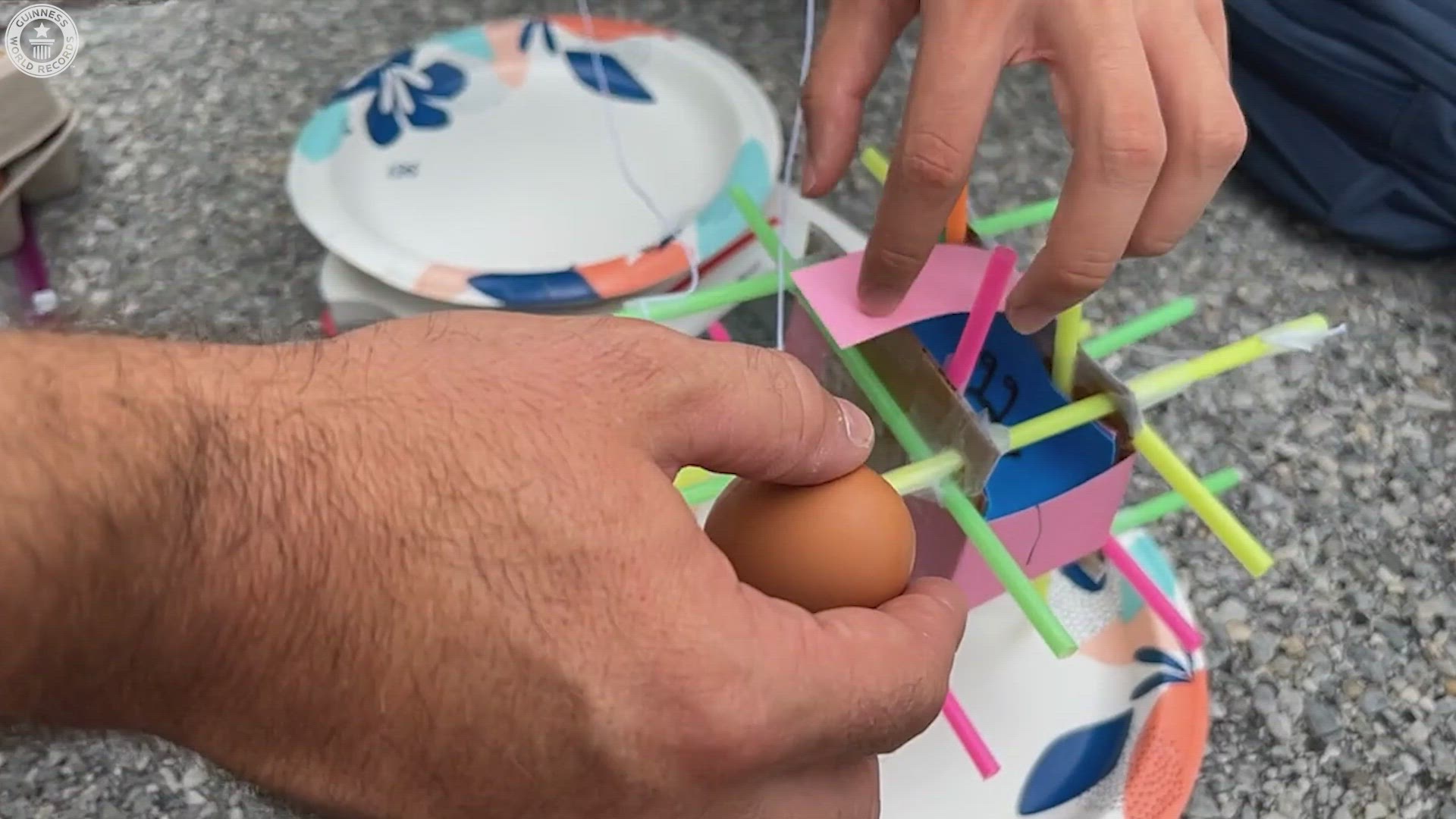 'Video thumbnail for Greatest height to drop a protected egg without breaking'