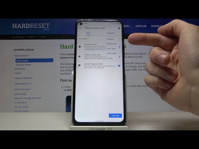 Video thumbnail for How to Clear Browsing Data on NOKIA 8.3 5G - Remove All Browsing History