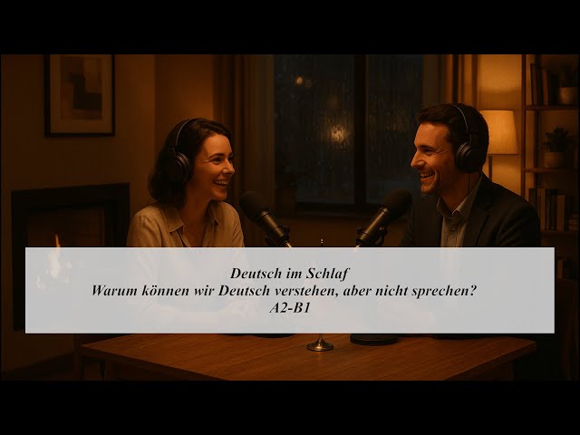 Video thumbnail for Warum können wir Deutsch verstehen, aber nicht sprechen? | Deutsch im Schlaf | Hören Podcast A2-B1