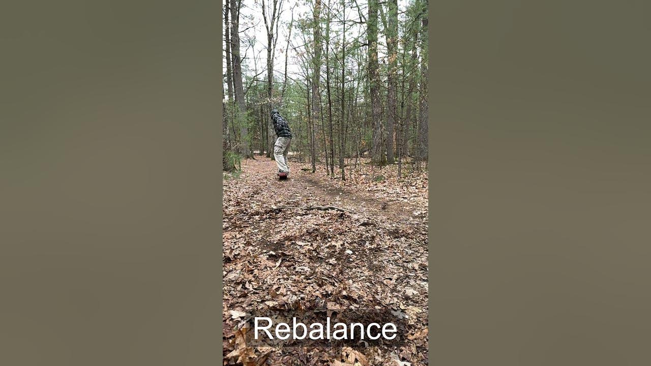 Video thumbnail for Bonk over roots and rocks on trails with Onewheel