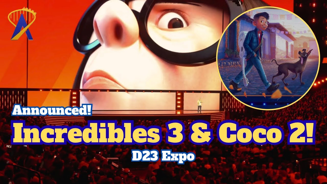 Video thumbnail for Pixar Reveals Incredibles 3 & Coco 2 at D23!
