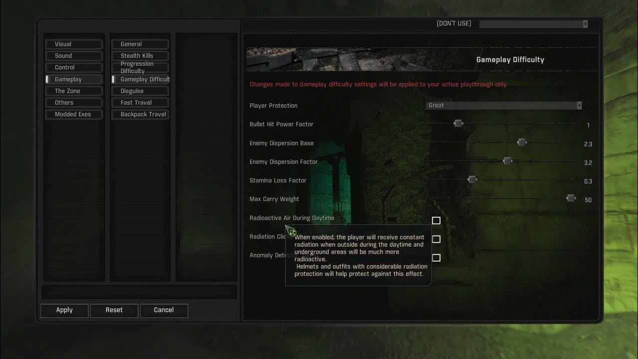 Video thumbnail for How To Change Difficulty Settings In Stalker Gamma