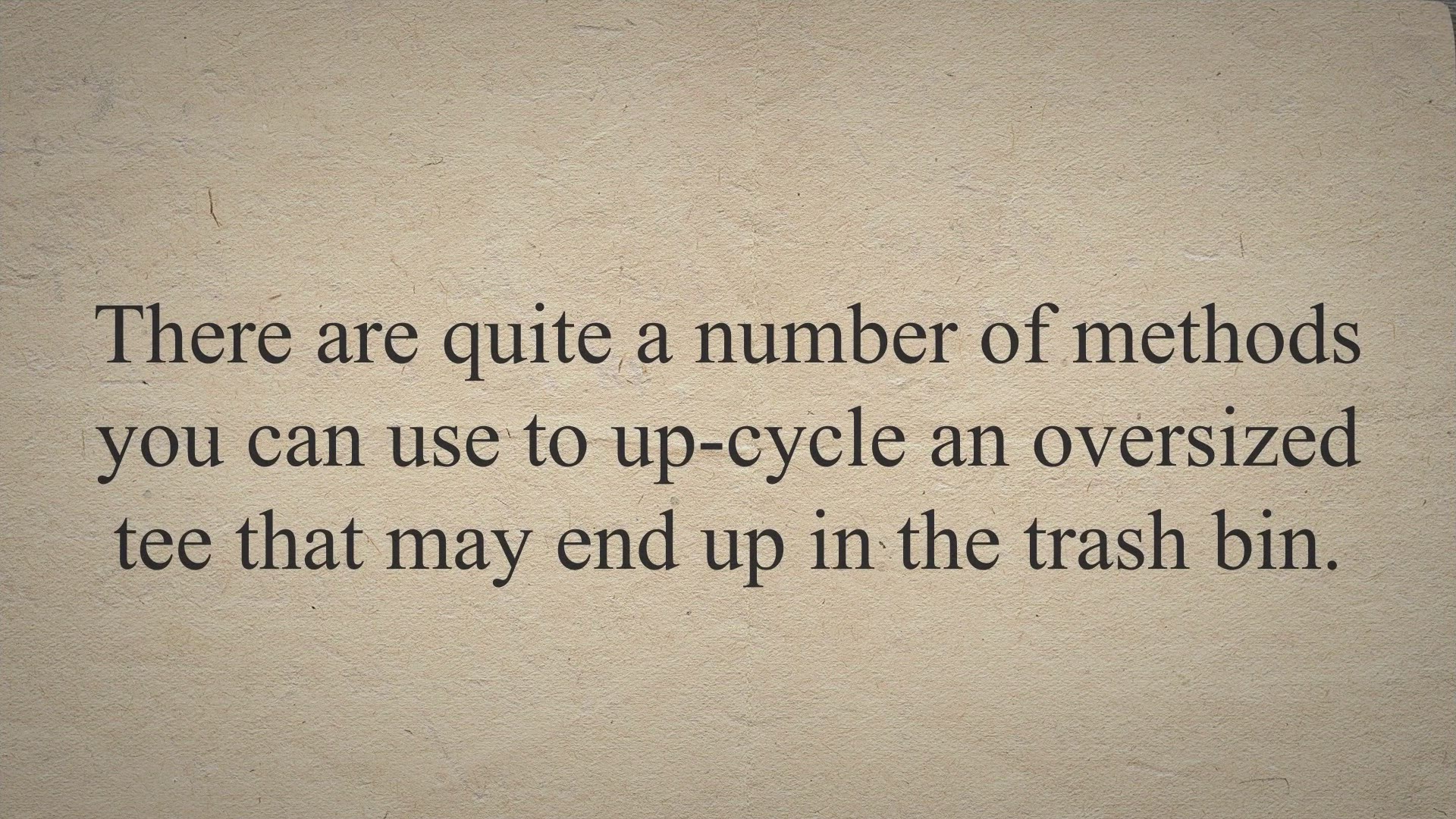 Video thumbnail for Oversized T Shirt Cutting – How To Cut An Oversized T-Shirt – How to make a big shirt cute?