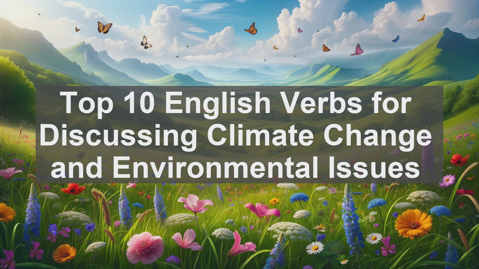'Video thumbnail for Top 10 English Verbs for Discussing Climate Change and Environmental Issues'