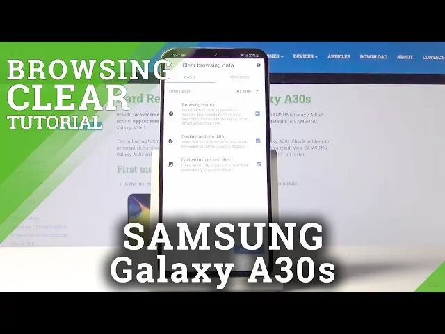Video thumbnail for SAMSUNG Galaxy A30s Clear Browsing Data / Delete Browser History