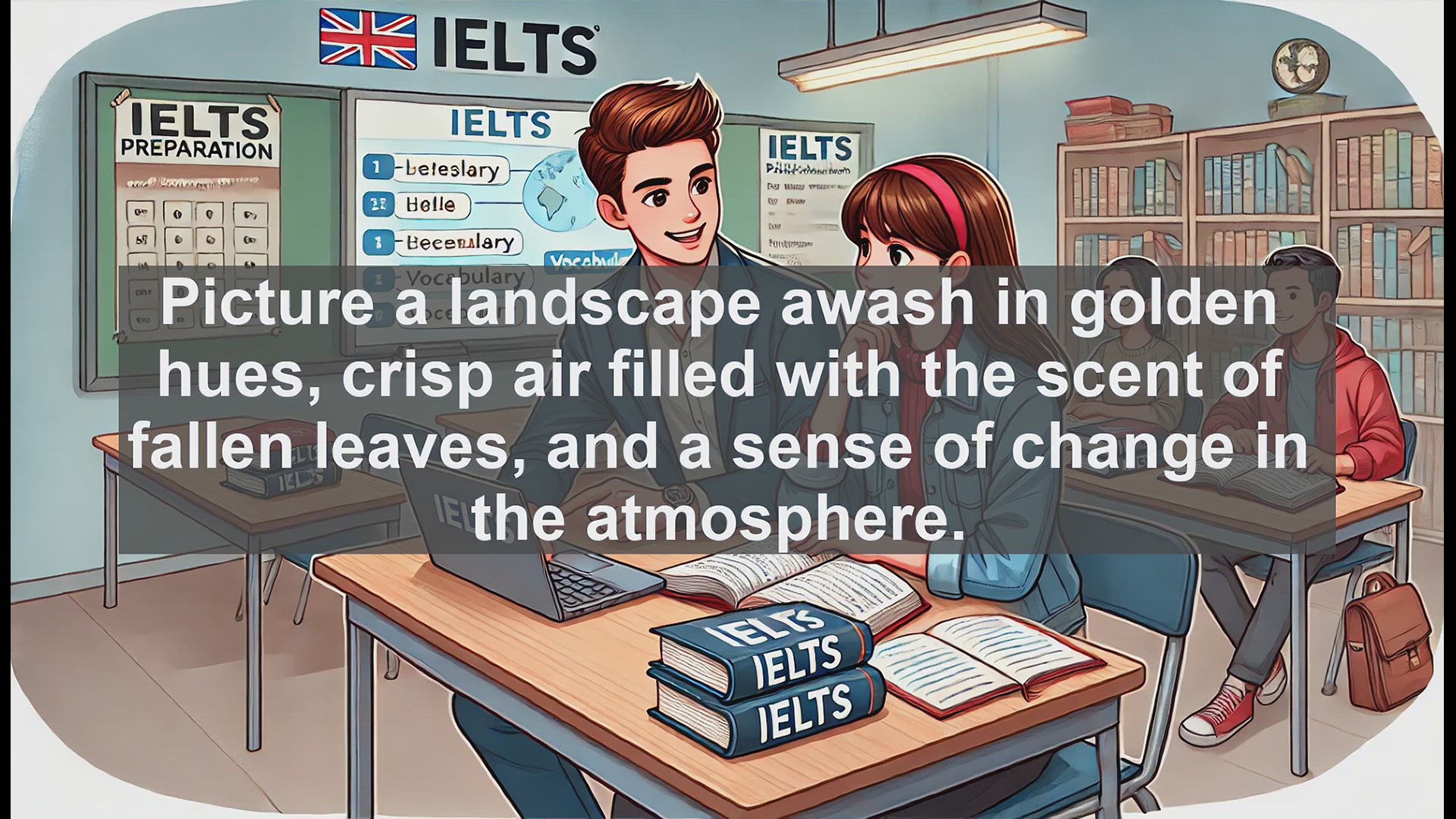 'Video thumbnail for 5000 Must Know IELTS 8.0 Vocabulary - Autumnal: Mastering the Essence of Fall for IELTS Success'