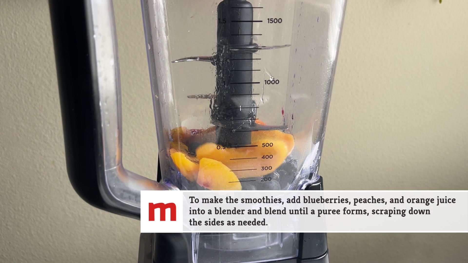 Video thumbnail for Kefir Blueberry Peach Smoothie Recipe