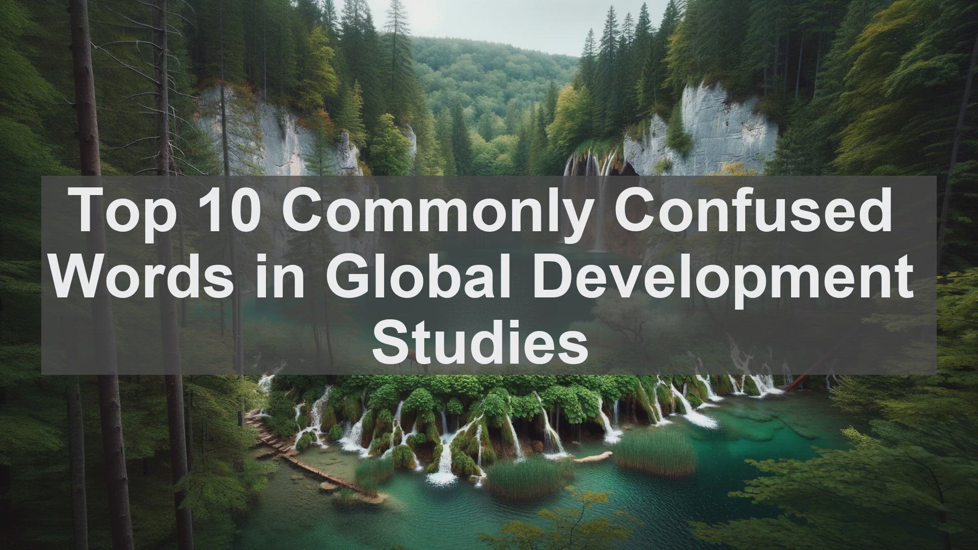'Video thumbnail for Top 10 Commonly Confused Words in Global Development Studies'