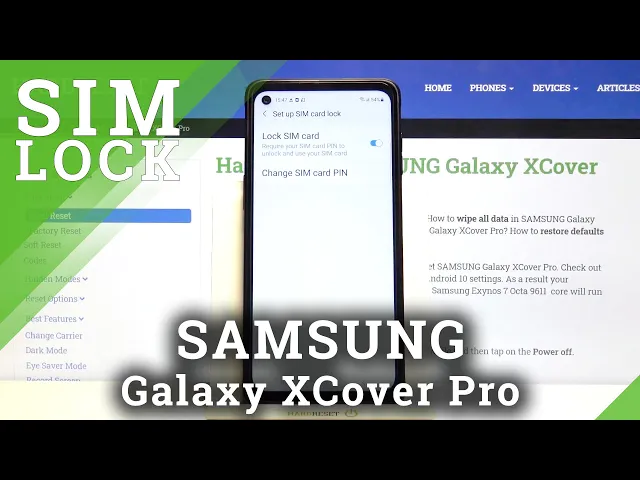 Video thumbnail for SAMSUNG Galaxy XCover Pro - How to Add SIM-Lock & Protect Card by PIN