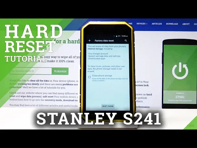 Video thumbnail for Factory Reset STANLEY S241 – Erase All Content & Settings