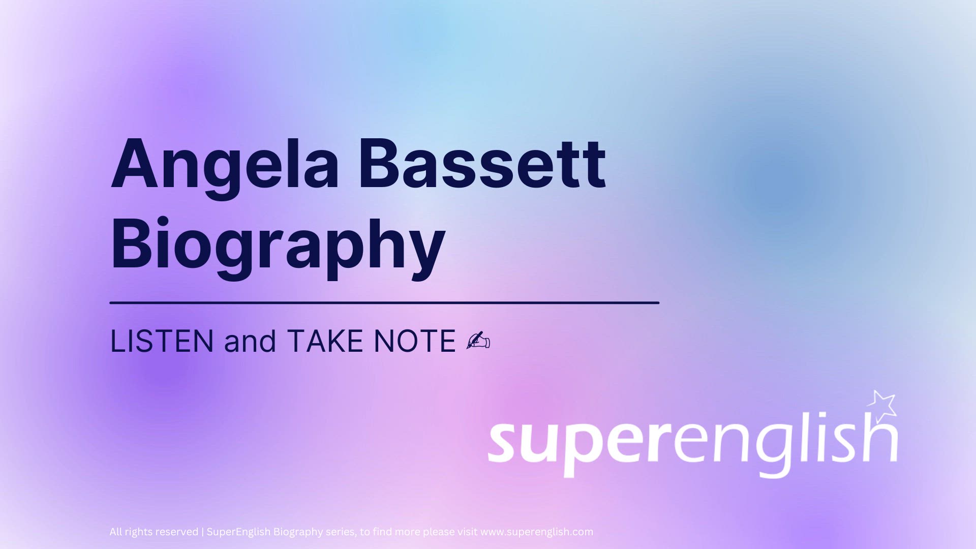 Video thumbnail for Angela Bassett