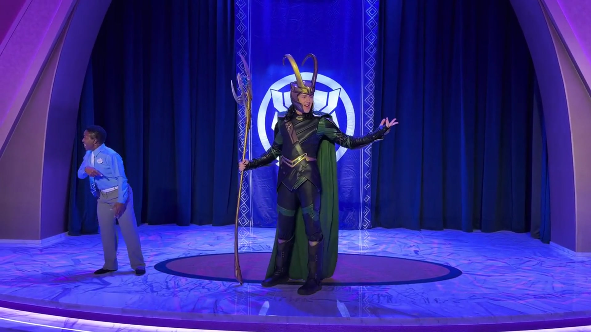 'Video thumbnail for Loki Takes Over the Celebration of a King on the Disney Destiny Cruise Ship'