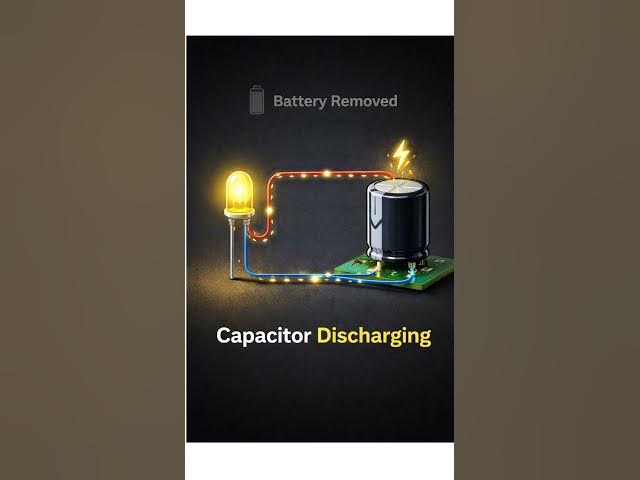 Video thumbnail for Capacitor working explained with real-life examples ⚡ Simple, visual, and easy to understand!