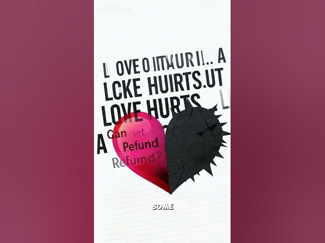 Video thumbnail for Love Hurts Heart Canvas  Anti Valentine Edgy Heart Wall Art