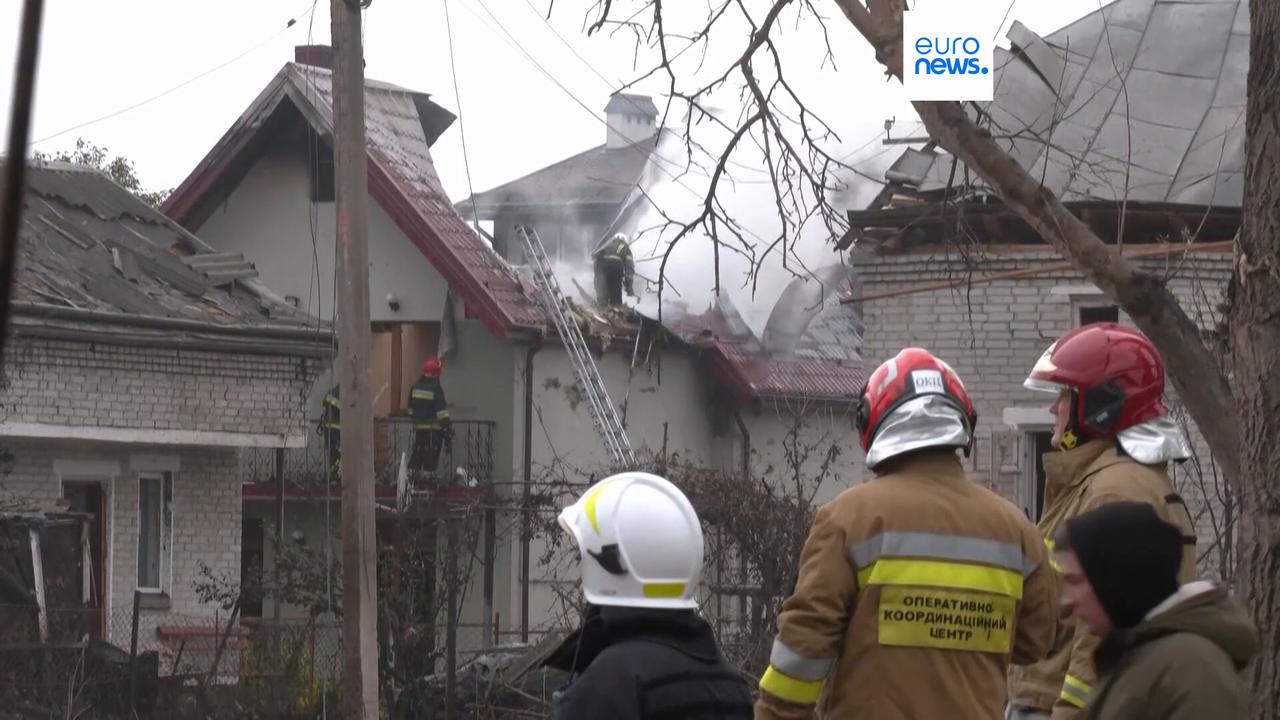 'Video thumbnail for Five people killed in 'combined' Russian attack on Ukraine'