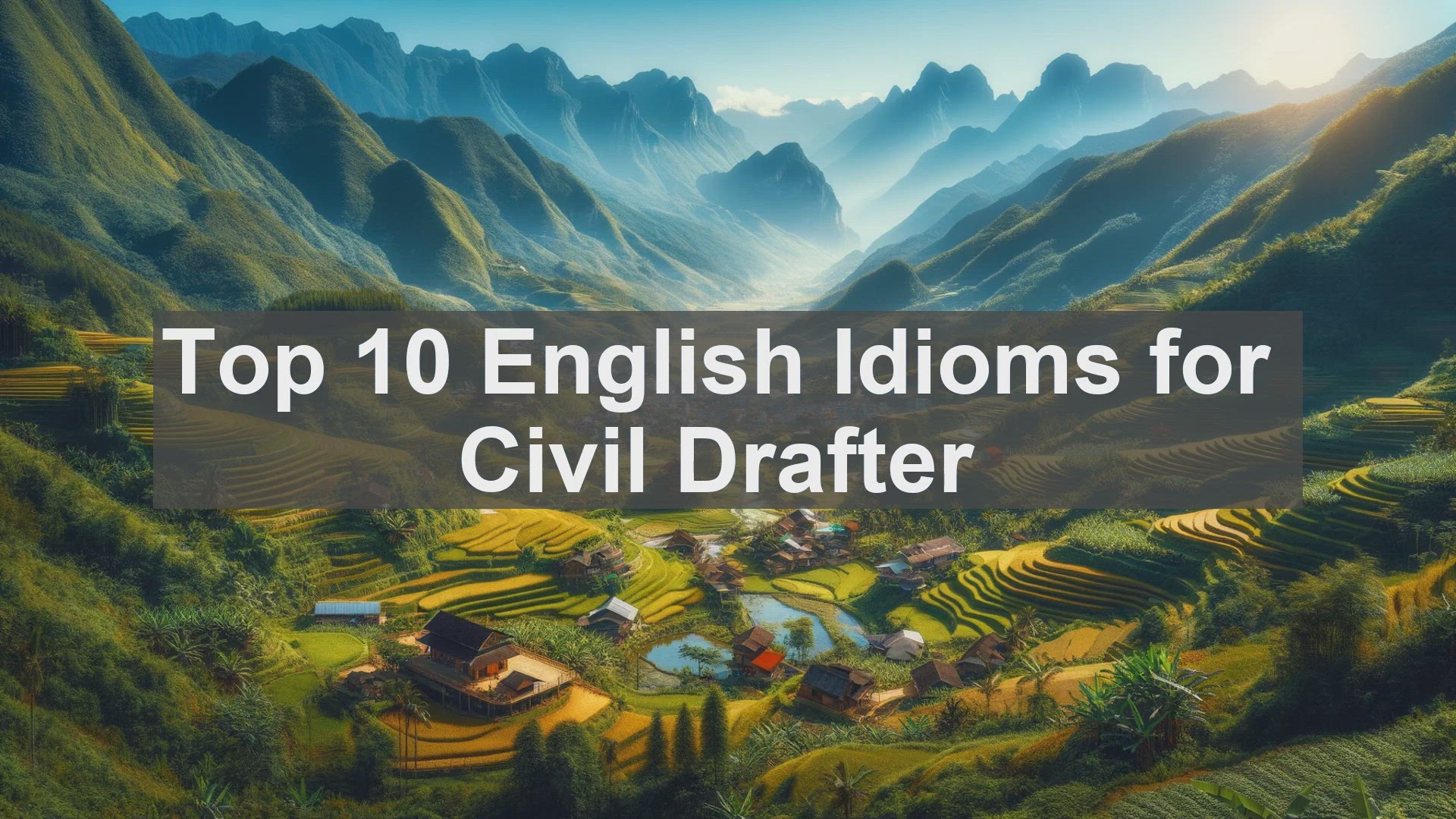 'Video thumbnail for Top 10 English Idioms for Civil Drafter'