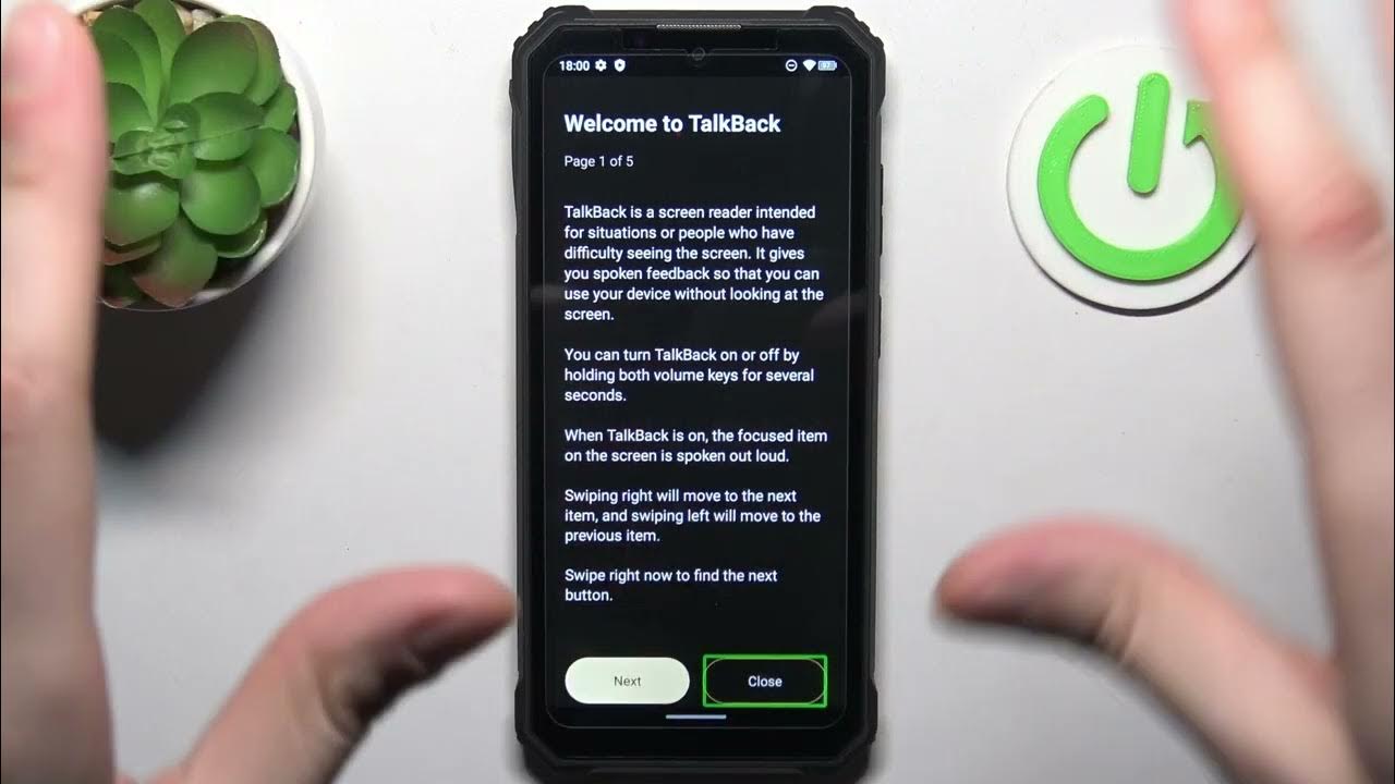 Video thumbnail for How to Use TalkBack in OUKITEL WP23 – Enable / Disable TalkBack Mode