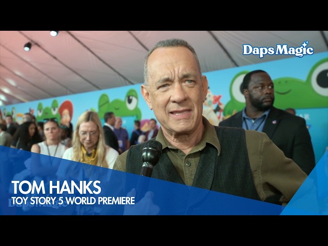 Video thumbnail for Tom Hanks at 'Toy Story 5' World Premiere