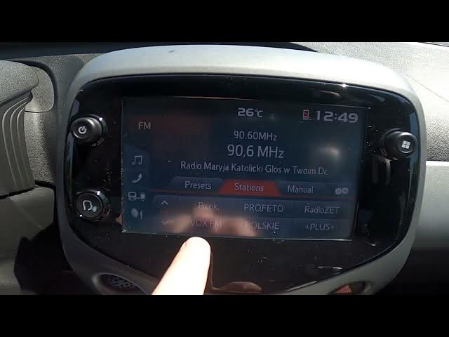 Video thumbnail for How to Check Radio Stations List in Toyota Aygo II ( 2014 – 2021 ) | Change Radio Stations