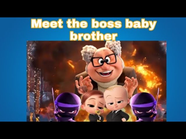 Video thumbnail for Meet the boss baby brother | Family business|