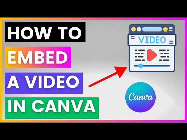 Video thumbnail for How To Embed A Video In Canva [in 2025]