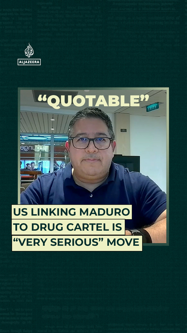 Video thumbnail for US linking Maduro to drug cartel is “very serious” move