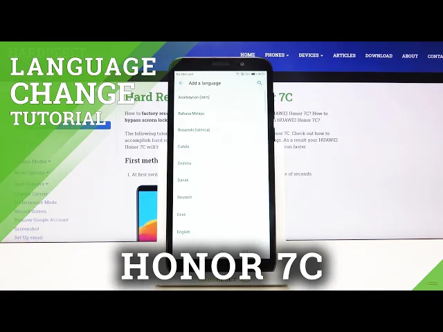 Video thumbnail for How to Change Language of Honor 7C – Choose Preferred System Language