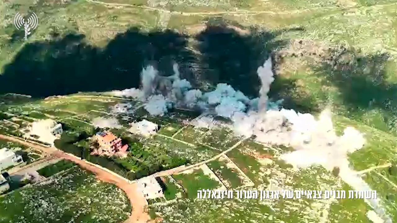 Video thumbnail for Lebanon: Israeli Military Says It Hit Over 40 Hezbollah Targets in Southern Lebanon.