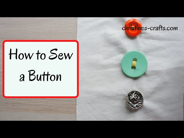 'Video thumbnail for HOW TO SEW A BUTTON 3 DIFFERENT STYLES OF BUTTON - Basic hand stitching clothing repairs'