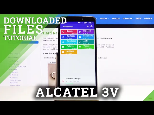 Video thumbnail for Where are Downloaded Files in ALCATEL 3V – Download Files Location