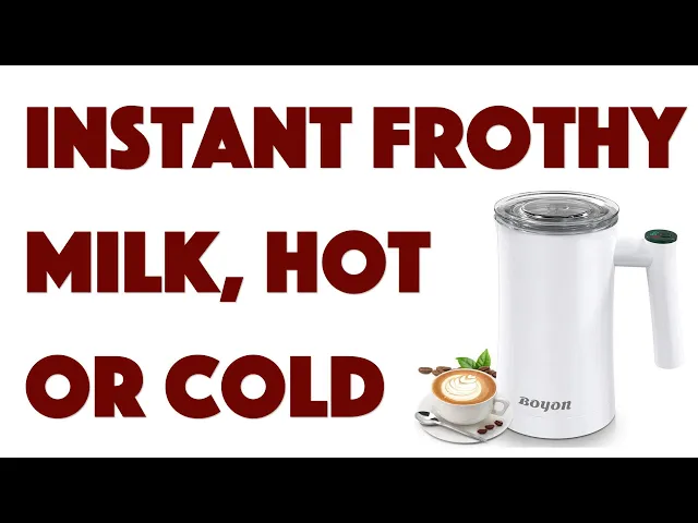 Video thumbnail for Boyon Electric Milk Frother -- DEMO + REVIEW