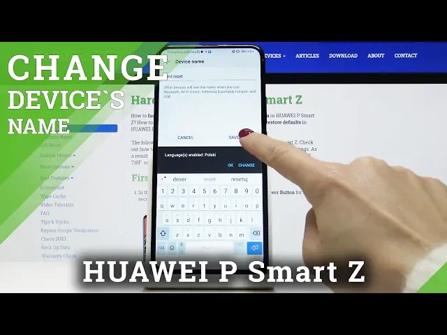 Video thumbnail for How to Change Device’s Name in HUAWEI P Smart Z – Personalization