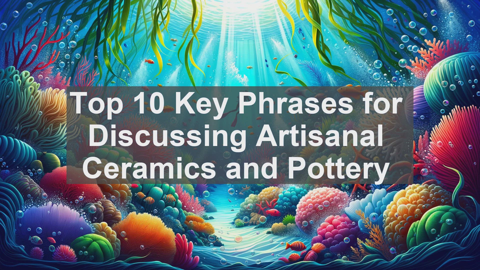 'Video thumbnail for Top 10 Key Phrases for Discussing Artisanal Ceramics and Pottery'