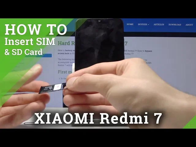 Video thumbnail for How to Put In Micro SD & Nano SIM in XIAOMI Redmi 7