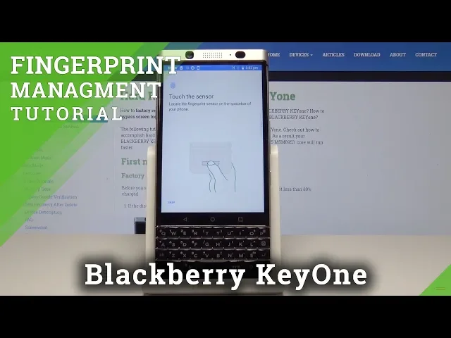 Video thumbnail for How to Add a Fingerprint in Blackberry KeyOne – Fingerprint Settings
