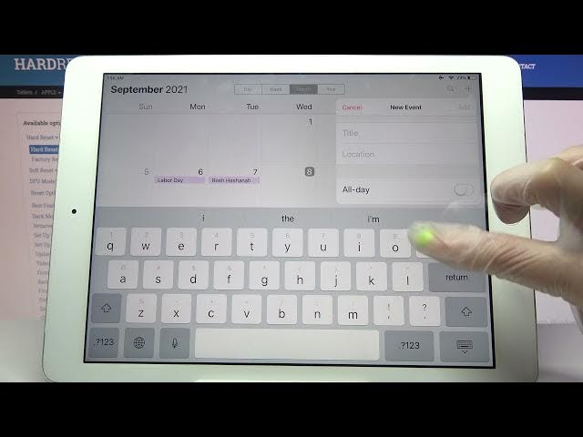 Video thumbnail for How to Add Event to Calendar on IPAD AIR - Set Up Calendar Reminder