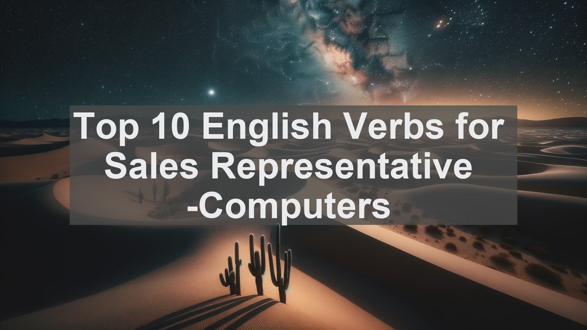 'Video thumbnail for Top 10 English Verbs for Sales Representative Computers'