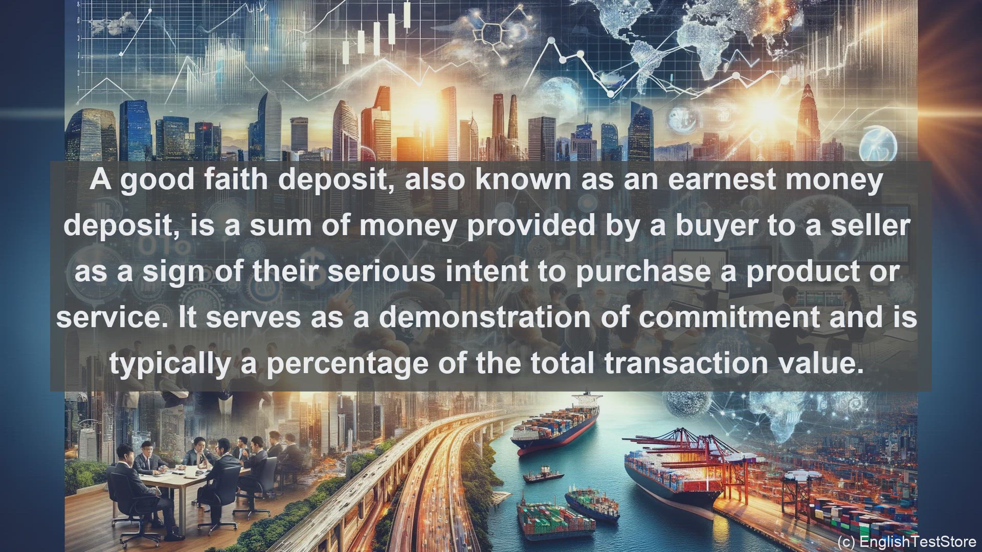 'Video thumbnail for Good faith deposit in economics and finance'