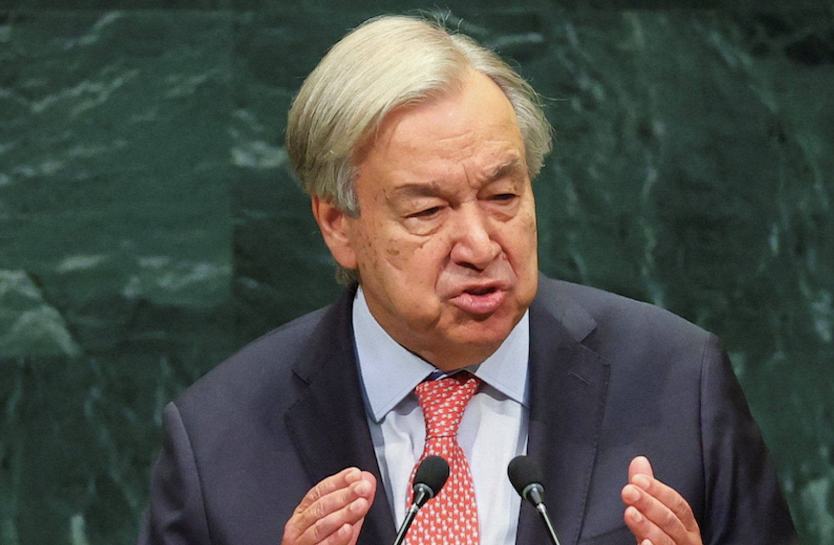Video thumbnail for UN Chief condemns Gaza destruction, West Bank settlements