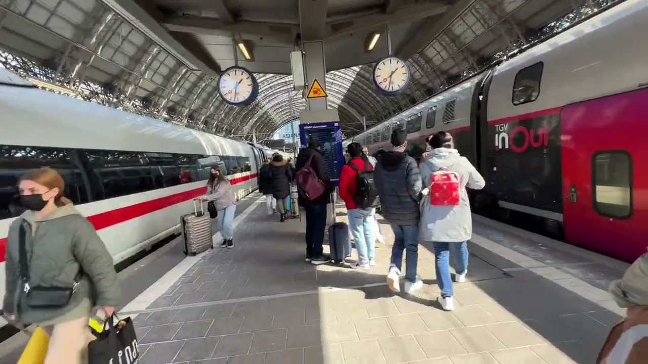 Video thumbnail for Cologne to Frankfurt Germany on ICE High Speed Train
