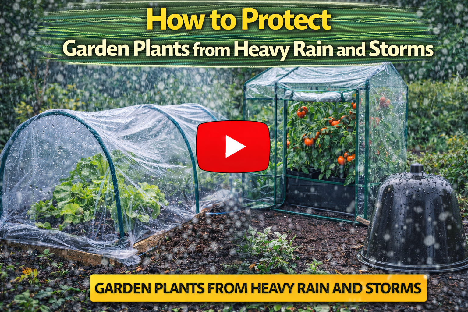 Video thumbnail for How to Protect Garden Plants from Heavy Rain and Storms