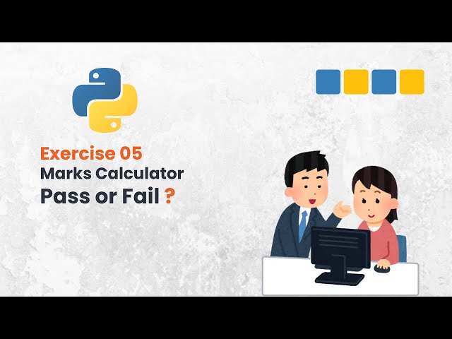 Video thumbnail for Python Program to Check Student Pass or Fail | Calculate Average with 2 Decimal Places