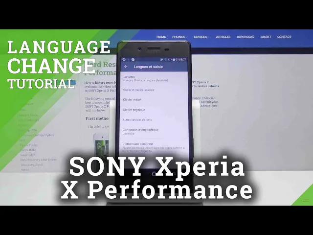 Video thumbnail for How to Change Language in SONY Xperia X Performance – Language Settings