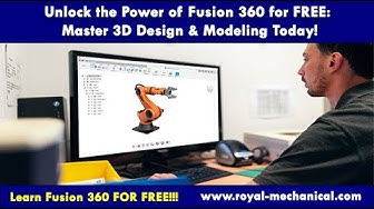 Video thumbnail for Unlock the Power of Fusion 360 for FREE: Master 3D Design & Modeling Today!